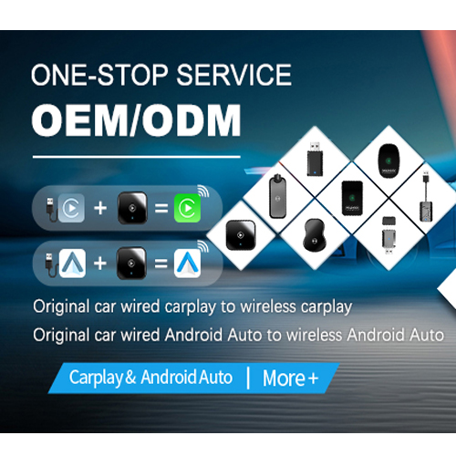Wired Carplay/Android Auto to Wireless,CP/AA 2 in 1 Adapter